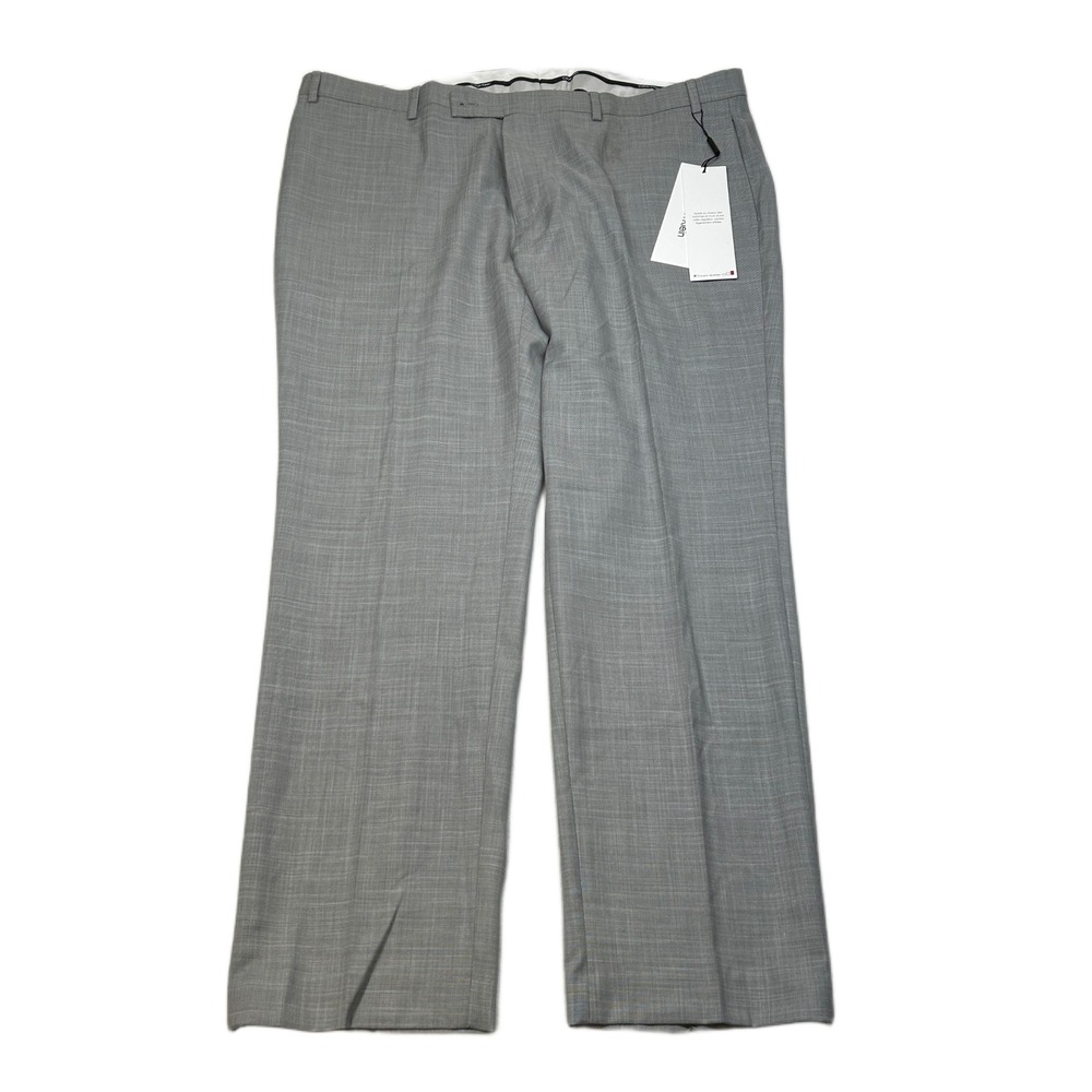 Calvin Klein Slim Fit Dress Pants Mens 42x30 Light Gray Stretch MARK NEW‎